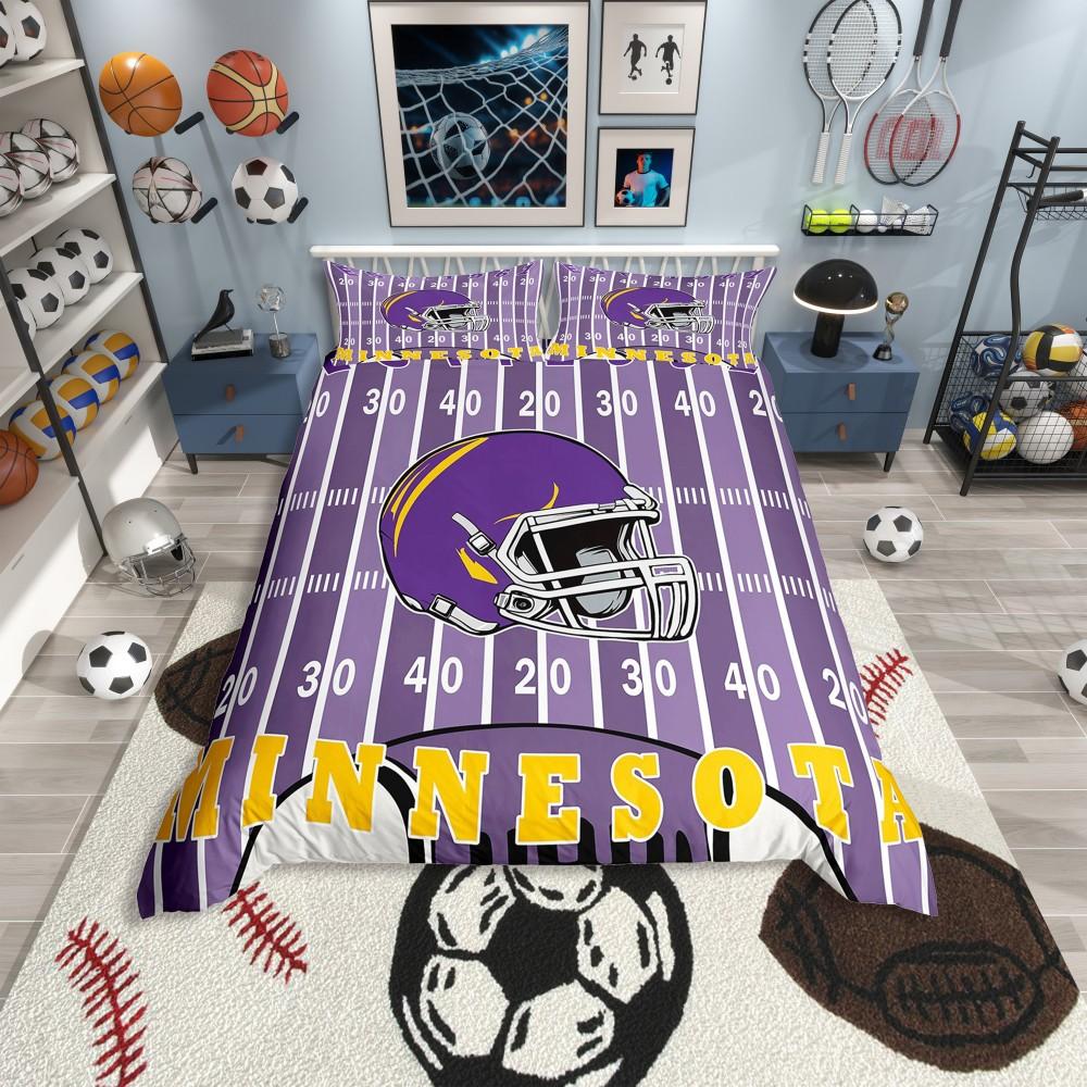 

Comforter Homewish Eat Sleep Hockey Modern American Sports City Bedding Setteens Boys Kids Reversible Bed Set Comforter (quilt)-EU Single(135*200cm)3pcs
