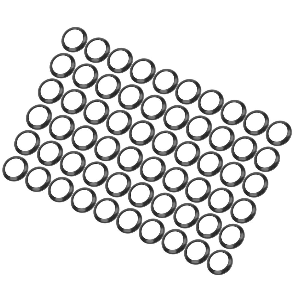 60Pcs 15MM Fishing Rod Spacer Ring Silicone Fishing Pole Handle Guides Rings Black