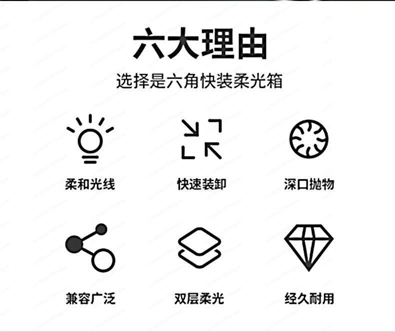 Deep Parabolic Softbox, Grid Honeycomb for Strip Square Octagon Photography