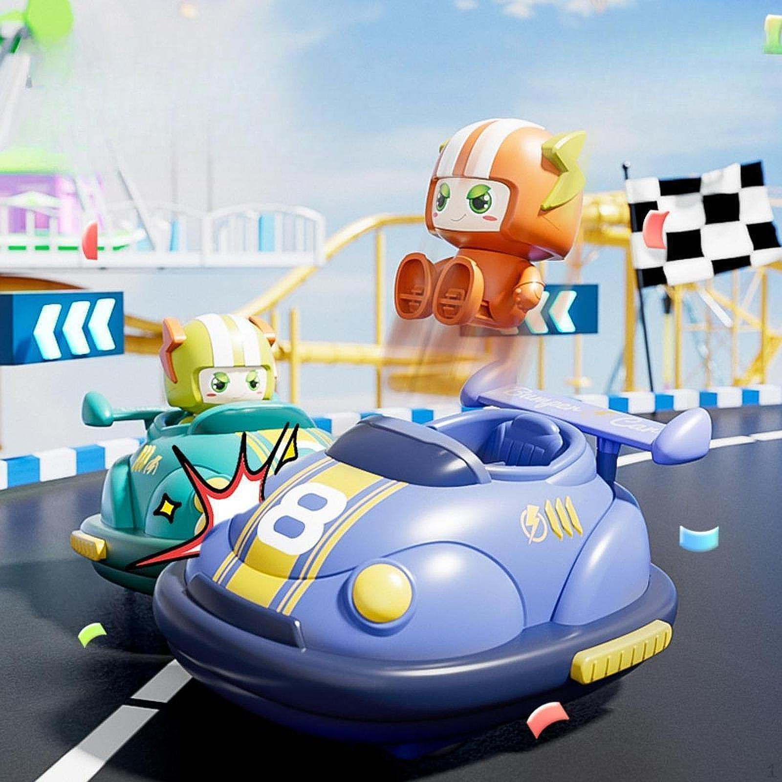 

2x RC бамперная машинка игрушка прочная интерактивная многопользовательская соревновательная without football