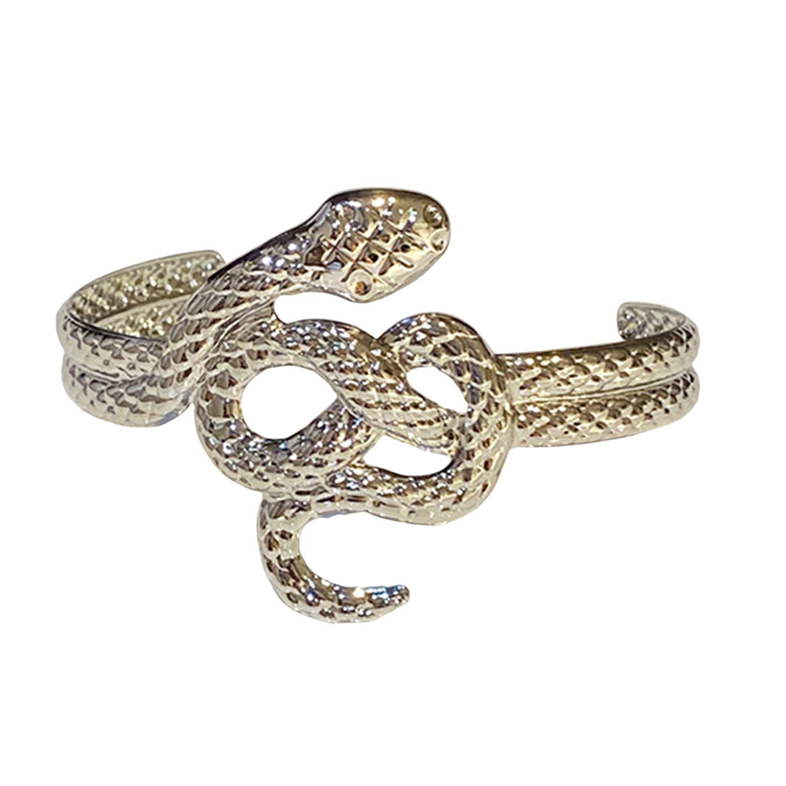 

Блестящие наручные манжеты в виде змеи, современный браслет-браслет, женские ювелирные изделия, наручные манжеты, браслет-браслет, открытый браслет F