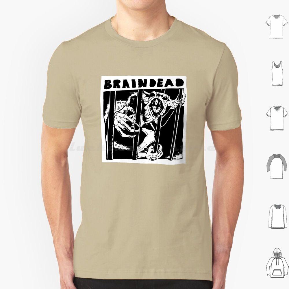 Braindead Rat Monkey Square T Shirt Big Size 100 Cotton Braindead Dead Alive Peter Jackson Rat Monkey Film Horror Zombie S