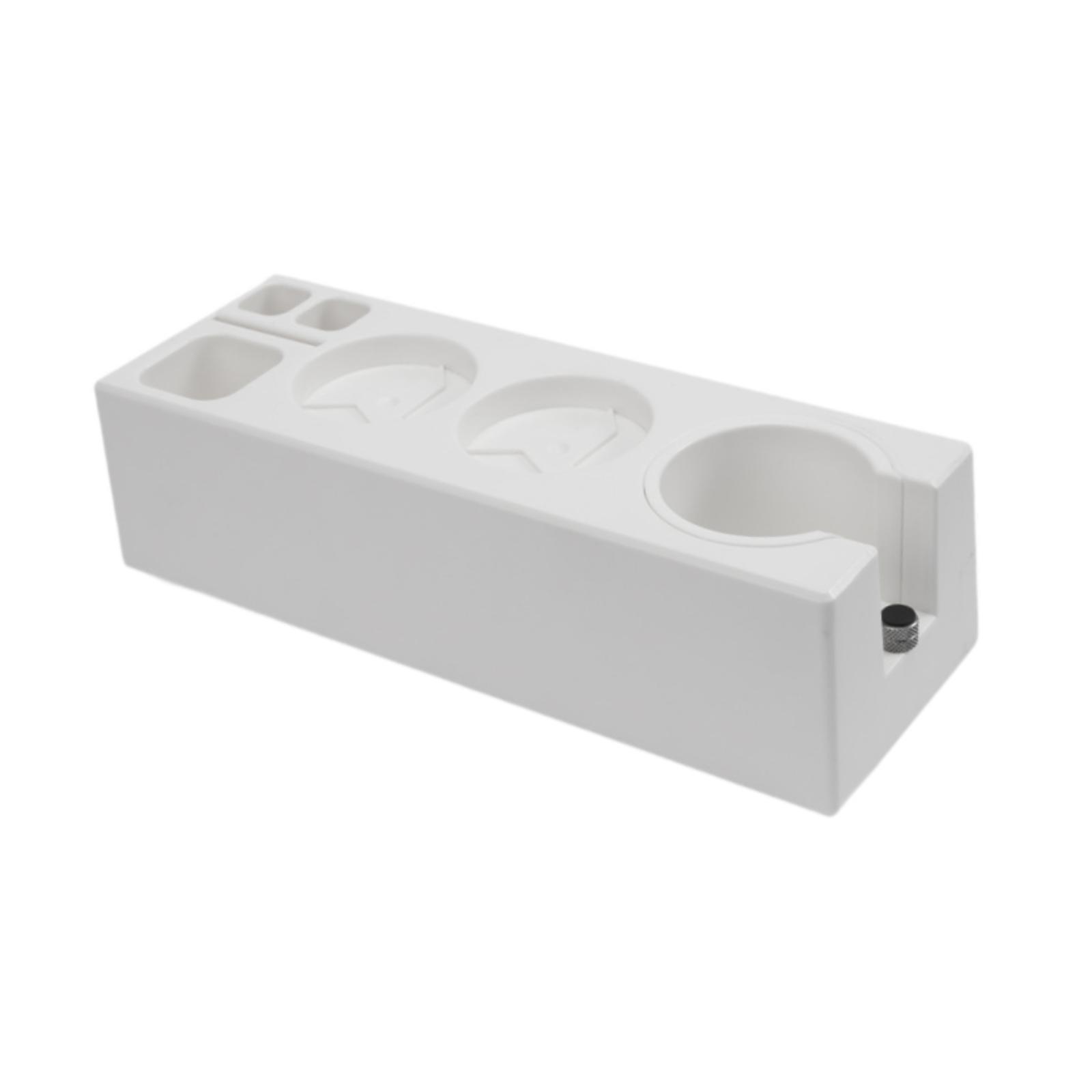 

Coffee Tamping Station 51/54/58mm Organizer Adjustable Nonslip Multifunctional Easy Use Sturdy Coffee Tamper Holder Base білий