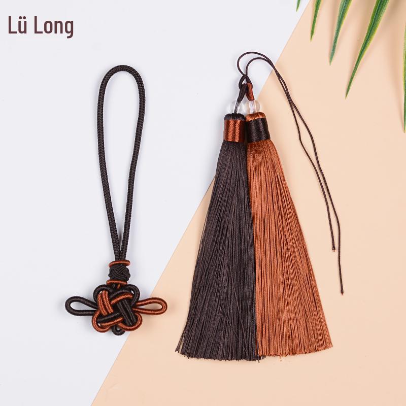 Handwoven Red Chinese Knot Tassel DIY Kit - Small Pendant