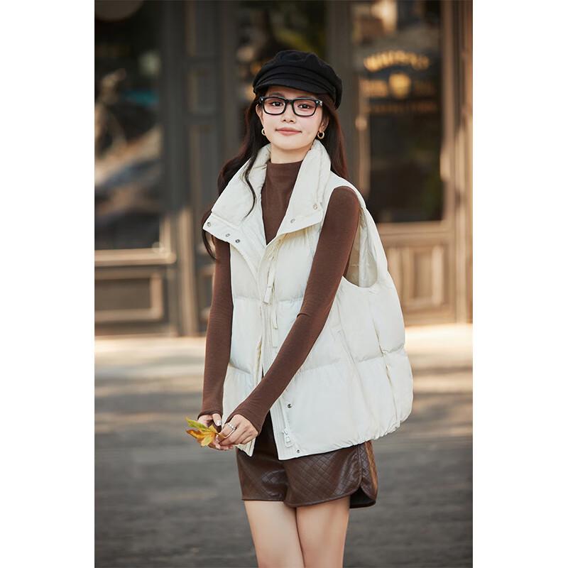 

Women s Stand Collar Down Vest L