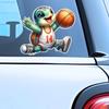 Car Sticker Animal Playing Basketball Waterproof Vinyl Decals Auto Body Window Bumper Decor Motorcycle Helmet Stickers TM217