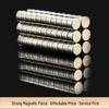Round Double-Sided Neodymium Iron Boron Magnets - Refrigerator, Toys, Gift Boxes, Nickel-Plated Strong Magnets