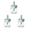 3Pcs Leakproof Salt Storage Box Sealed Spice Jar Portable Glass Seasoning Bottle  Kitchen