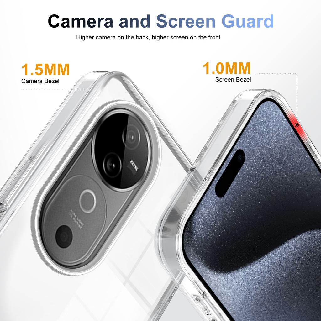 Applicable To VIVO S19Pro Anti-skid Mobile Phone Case S18Pro Transparent V40Pro Anti-drop Y36 Protective Case
