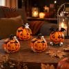 Seasonal Interior Ornament Halloween Pumpkin Ghost Bat Skull Figurine, Cute Resin Festive Desktop Decor Tabletop Ornaments for Home Party Shelf