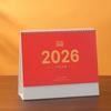 Coil Binding Horse Year Calendar Chinese New Year Style Standing Flip Calendar  Desktop Decoration