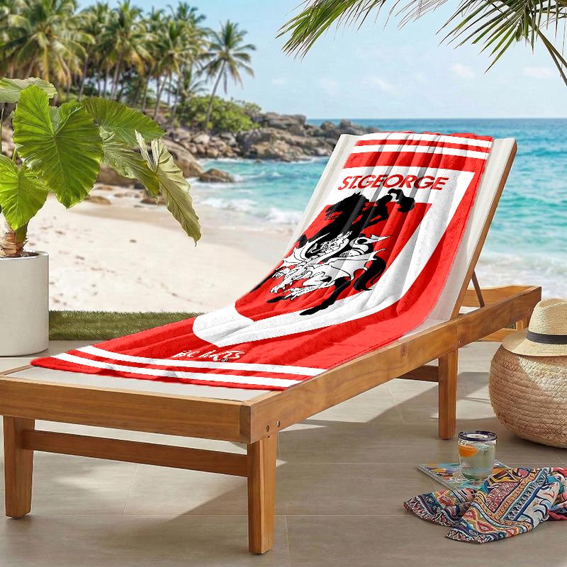 St George Illawarra Fashion Beach Towel: Ideal for Summer Adventures Soft, absorbent and quick drying suitable for swimming and bathing