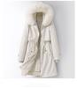 Autumn and Winter Women's Solid Color Hooded Waist Mid-length Detachable Liner Thickened Women's Jacket 5 Colors
