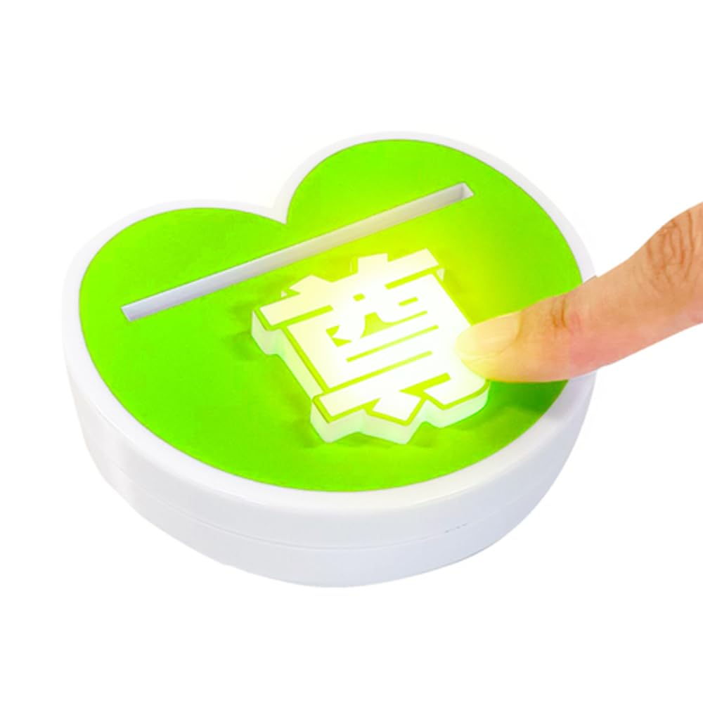 Precious Oshi Button Precious Oshi Oshi Oshi Oshi Member Acrylic Acrylic Sound Purple [Lukkan] [Battery Included] (GREEN) - Oshi, Activities, Goods,