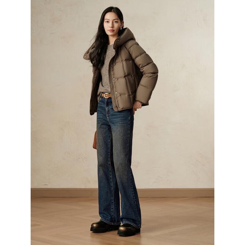 JZ Annakol Women's A-line Hooded Down Jacket