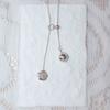 LOASI lovely rose. rose long drop necklace
