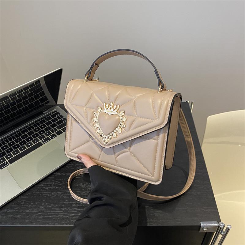 Stylish Pu Chain Shoulder Bag For Women Chic Vintage Small Square Crossbody Purse