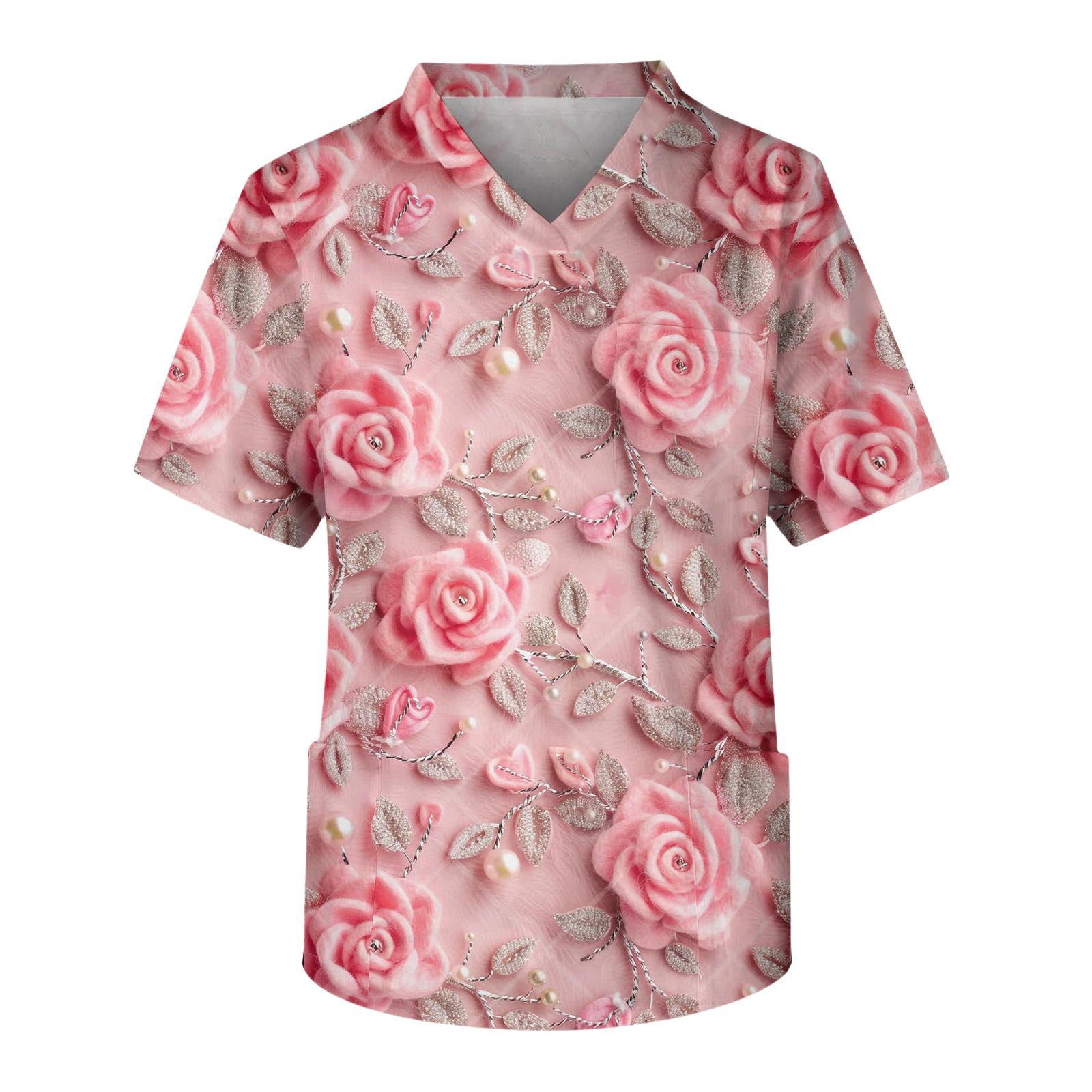 

Мужской повседневный топ с коротким рукавом, V-образным вырезом и принтом, с накладным карманом спереди XL арбуз красный