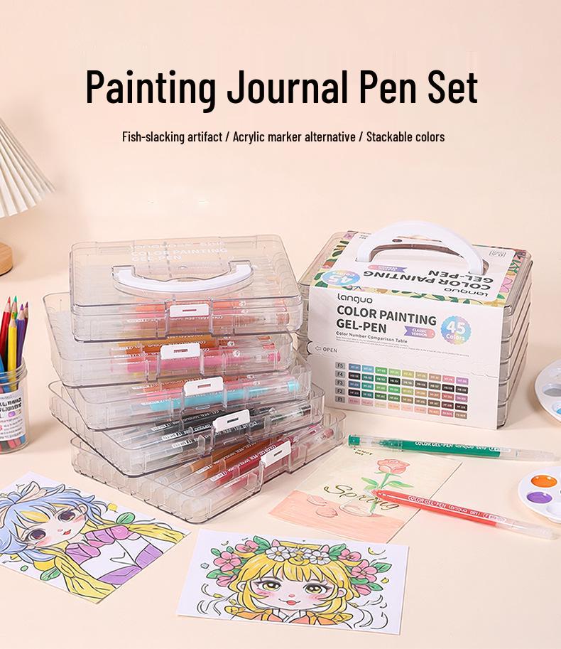 Blue Fruit Multi-Color Journal Pen Set: Handheld, Multi-Layer Boxed Ballpoint Pens – Cross-Border Exclusive Gift Collection.