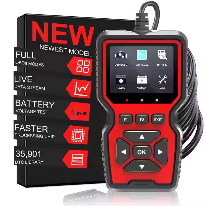 

V519 OBD2 Plug-and-Play Инструмент для диагностики двигателя и Многоязычный считыватель кодов