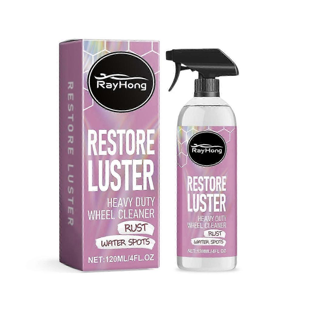 Heavy Duty Wheel Cleaner - Stain Remover for All Wheel Types with Long-Lasting Glossy Finish, Eco-Friendly Formula, 120ml