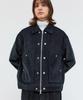 Trip Le Sens Washed Corduroy Double Snap Jacket_Washed Black