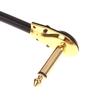 Anti-Noise Guitar Patch Cable 15/20/30Cm 1/4" Right Angle Oxygen-Free Audio Line For Guitar Effects Pedal Instruments Jack Plug