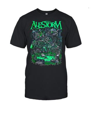 T-shirt unisex ALESTORM Slime Tour – Maglietta della band Pirate Metal