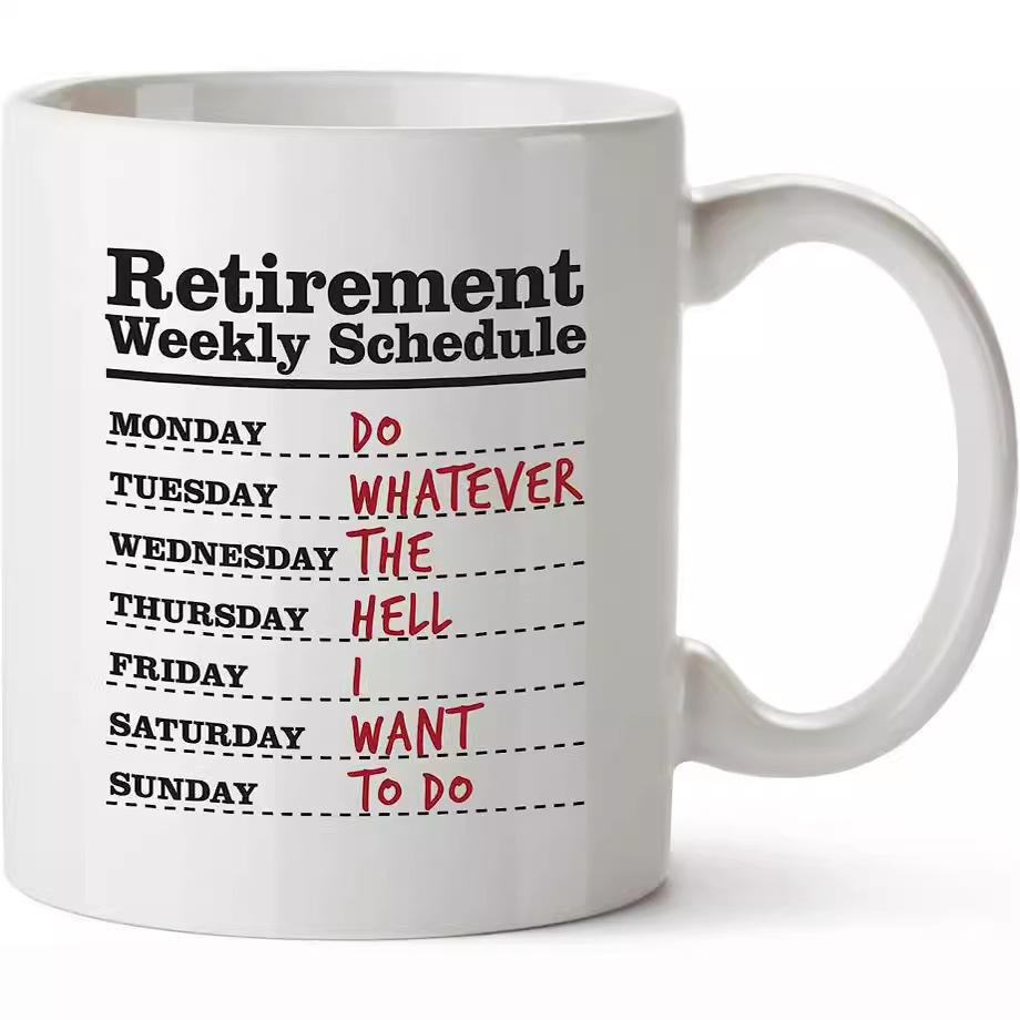 New Retired Colleagues Retirement Ceramic Coffee Mug Retirement Anymore Tea Cup