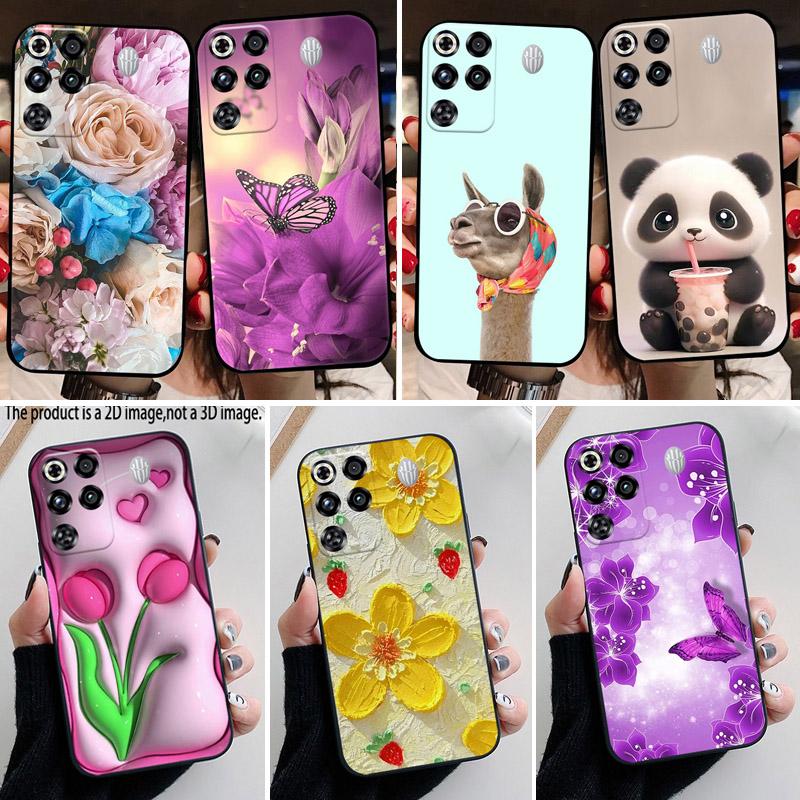 For ZTE Nubia RedMagic 11 Pro+ 5G Funny Panda Soft Silicone TPU Back Cover for Red Magic 11 Pro Plus Phone Case Cute Cat Bumper