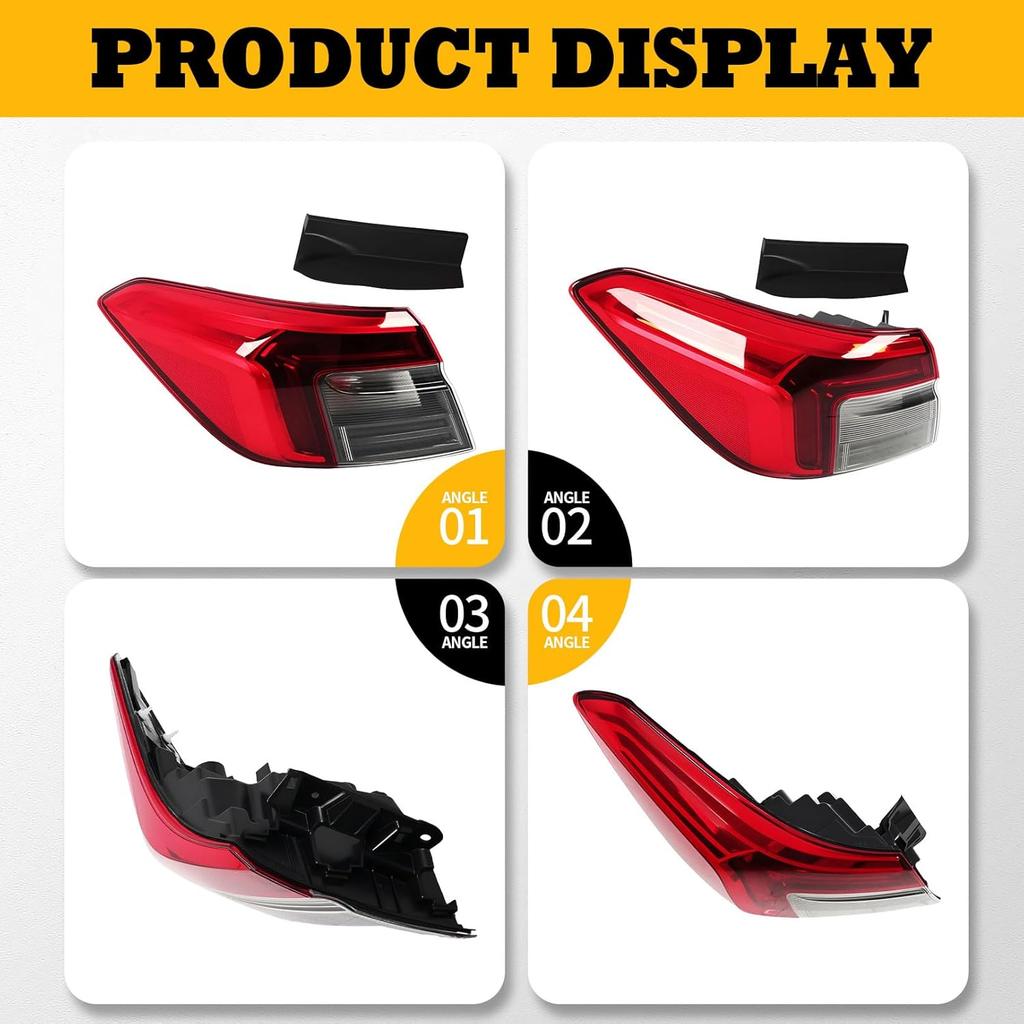 Left Rear Tail Light Assembly for Honda Civic 2025-2025 LX, EX, SI, Touring, Driver Side, 33550T20A01