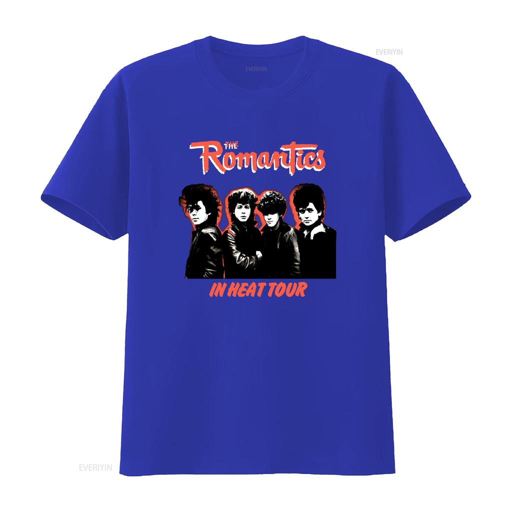 80s Retro The Romantics In Heat Tour New Wave Band T Shirt Vintage Washed Stretched Designer Clothes Fashion