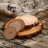 Round Pine Wood Slices - DIY Christmas Decorations, Polished Tree Rings for Crafts, Handmade Photography Props