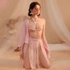 Fun underwear antique belly pocket Fun uniform perspective pure desire exotic hanfu free pearl sling