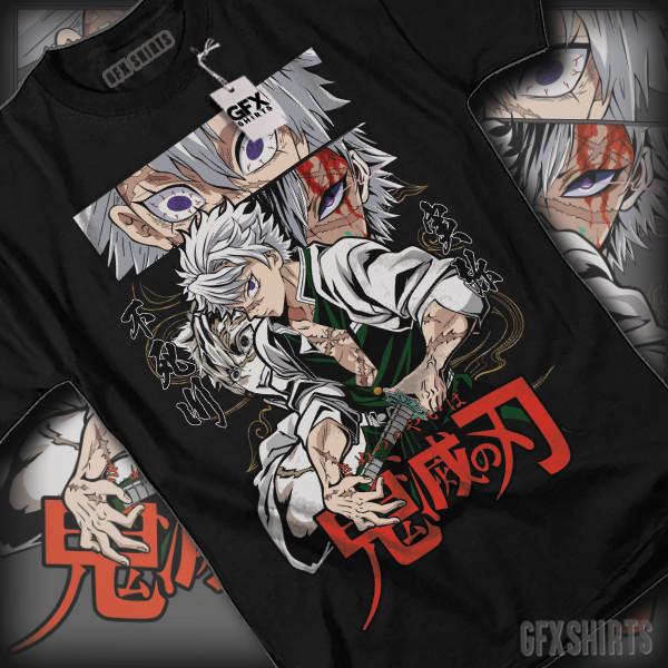 Demon Slayer Sanemi Shirt Anime Manga Kimetsu No Yaiba Cosplay T-Shirt