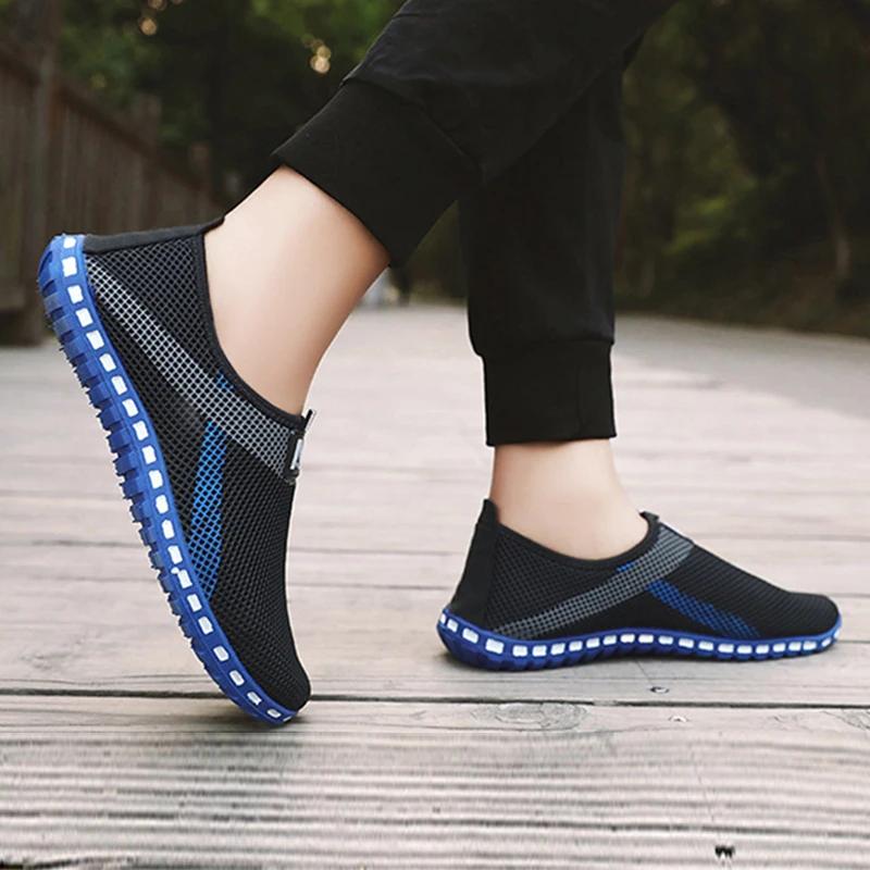 Mode Herrenschuhe Sneaker Atmungsaktive Herren Mesh Schuhe Slipper Sneaker Mode Herren Loafer Schuhe Outdoor Walking Schuhe Zapatos Schuhe