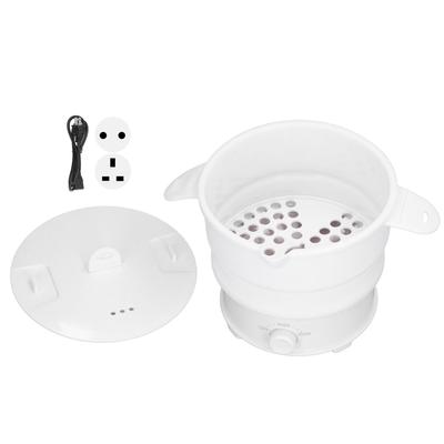 Foldable Electric Hot Pot Cooker 800W 1.2L Travel Pot for Camping Office Hotel Noodle Porridge Soup