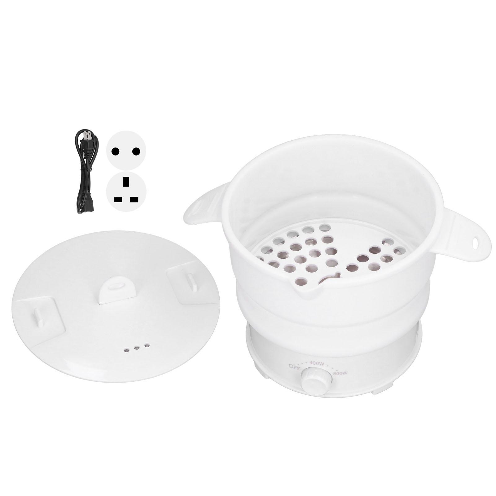 Складная электрическая плита Hot Pot 800 Вт 1,2 л Дорожная кастрюля для кемпинга Офиса Отеля Лапша Каша Суп EU Plug