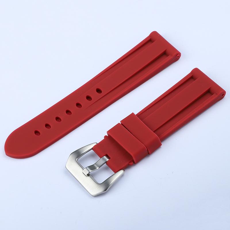 Silicone Watch Band for Panerai Strap Rubber Bracelet 22mm 24mm 26mm Men Women Sport Replacement Watch Band for Omega Belt