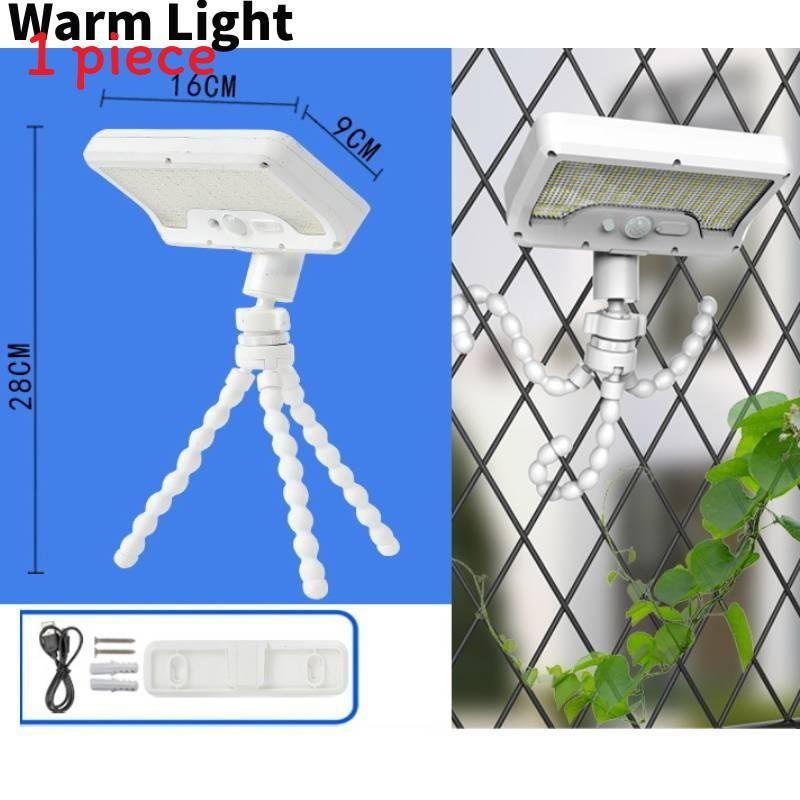 

Clip Octopus Shaped Solar Light Outdoor Lamp Courtyards Wall Waterproof Lamps Warm Light