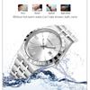 Herren-Edelstahl-Quarz-Armbanduhr 42 mm Großes Zifferblatt Business-Armbanduhr mit Leuchtzeigern Datum Wasserdicht