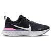 Nike React Infinity Run Flyknit 3 'Black Grey Pink' Men's DZ3014-001