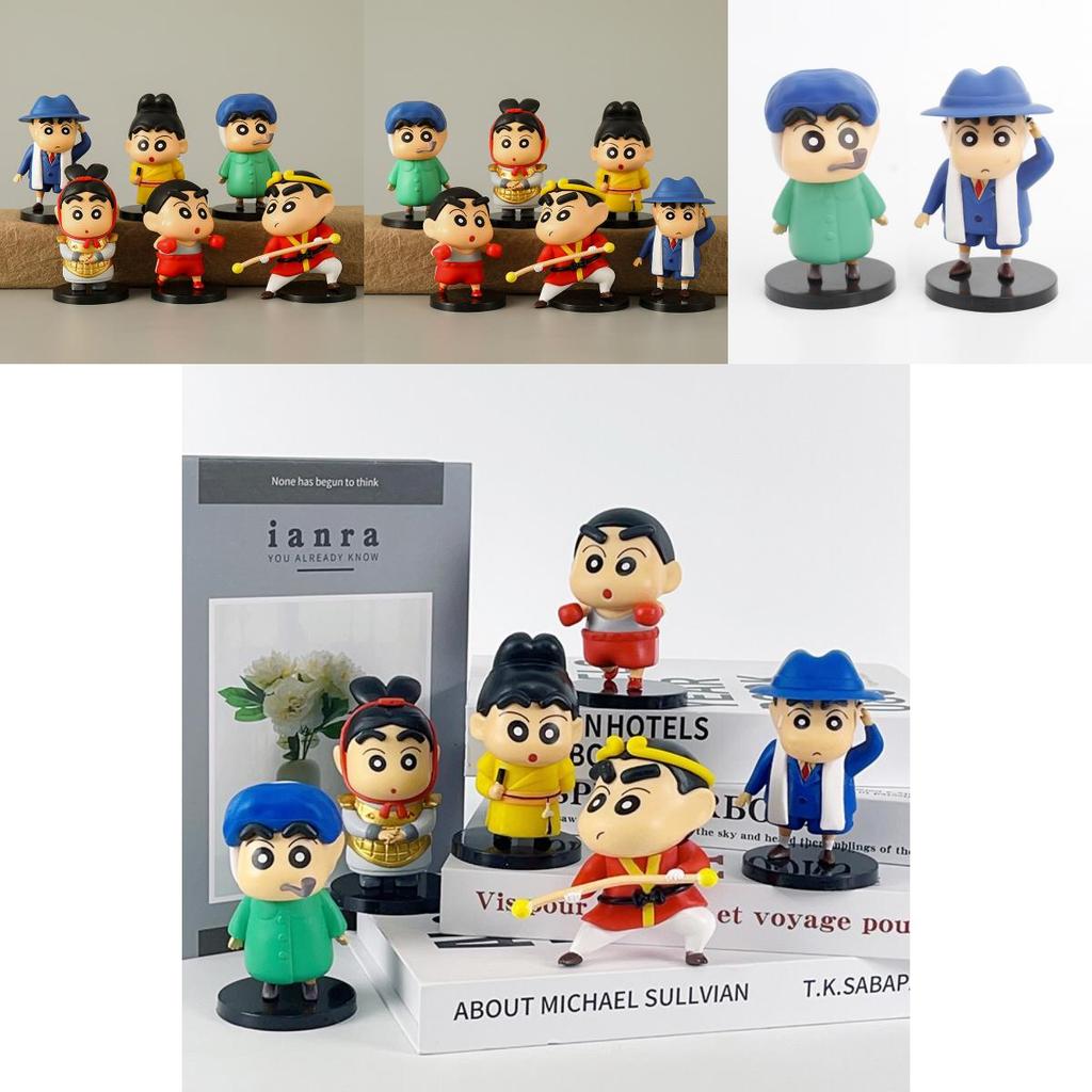 Collectible Pvc Anime Figure Set Featuring 6 Unique Character Designs For Display