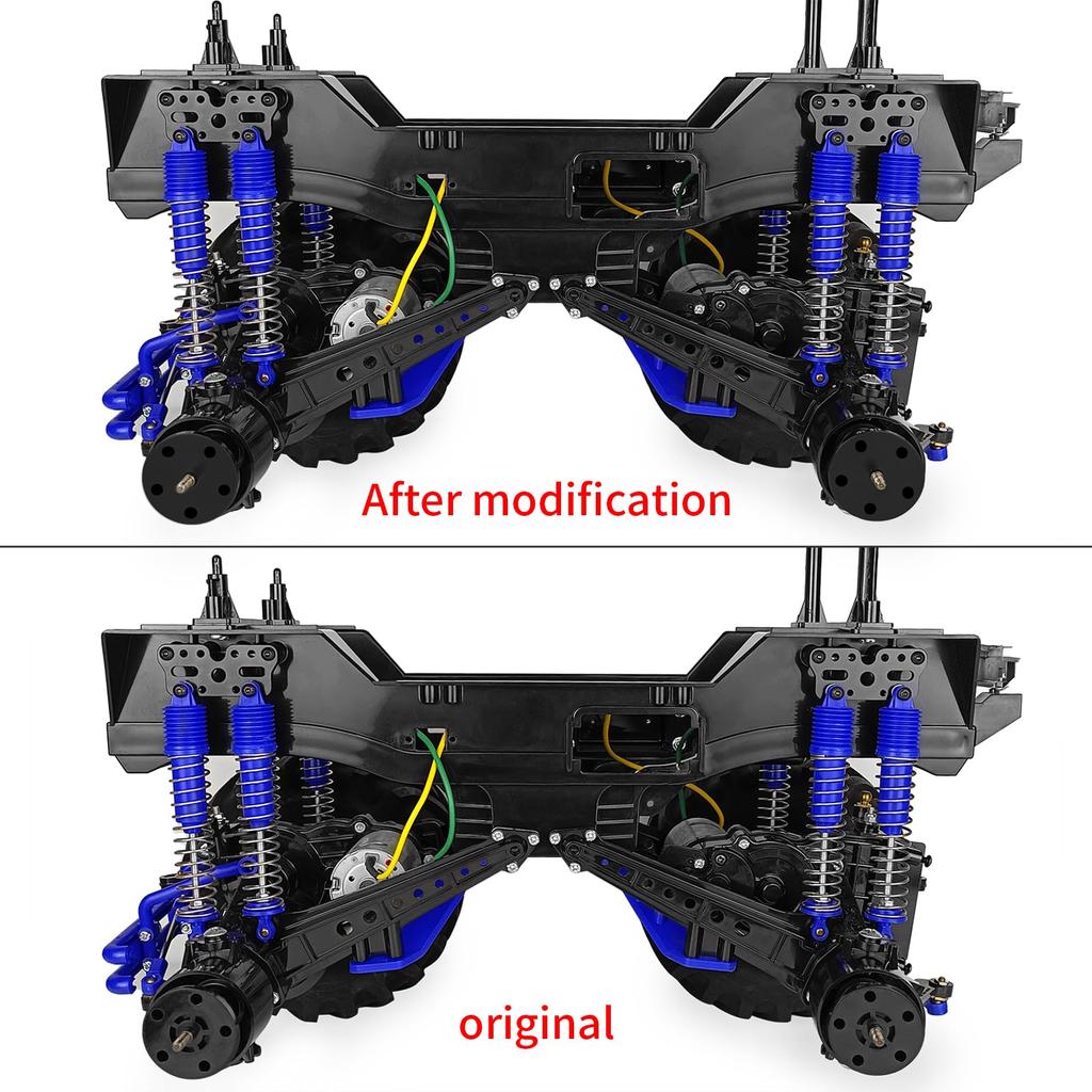 TRZX RC Wheel Hub Combiner 12mm RC Accessory Upgrade Parts for 1/10 Tamiya Clod Buster (4 Pieces)