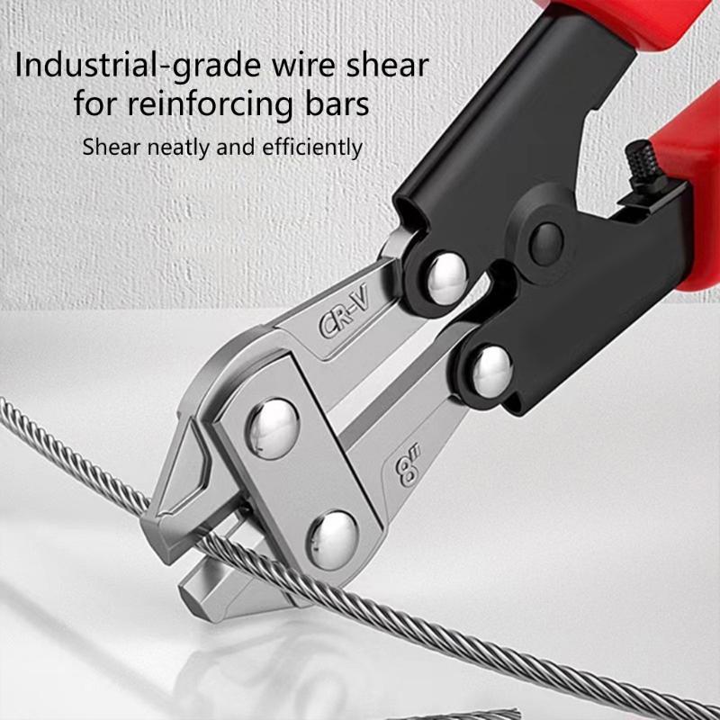 Bolt Cutter Spring Loaded Heavy Duty Wire Cable Cutter Wire Cutter Precisions Cutting Ergonomic Grip For Tight Space
