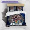 Messi World Cup Champion Personalized Name Bedding Set,Comfort Bed Linen for Boys Room Decoration,Perfect Gift for Match Fans,Wrinkle Resistant Duvet 