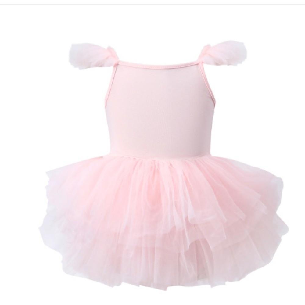 Professional Short Sleeve Ballet TuTu Dress Princes Dress Puffy Girl Ballet Skirt Party Dance Dress Grading 90cm светло-розовый