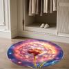1pc home carpet dandelion design non slip office decor gift living room bedroom