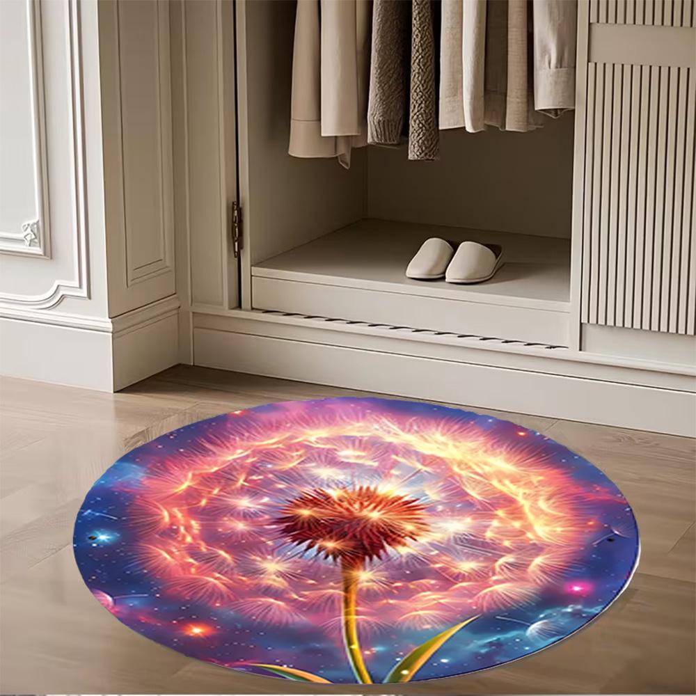1pc home carpet dandelion design non slip office decor gift living room bedroom