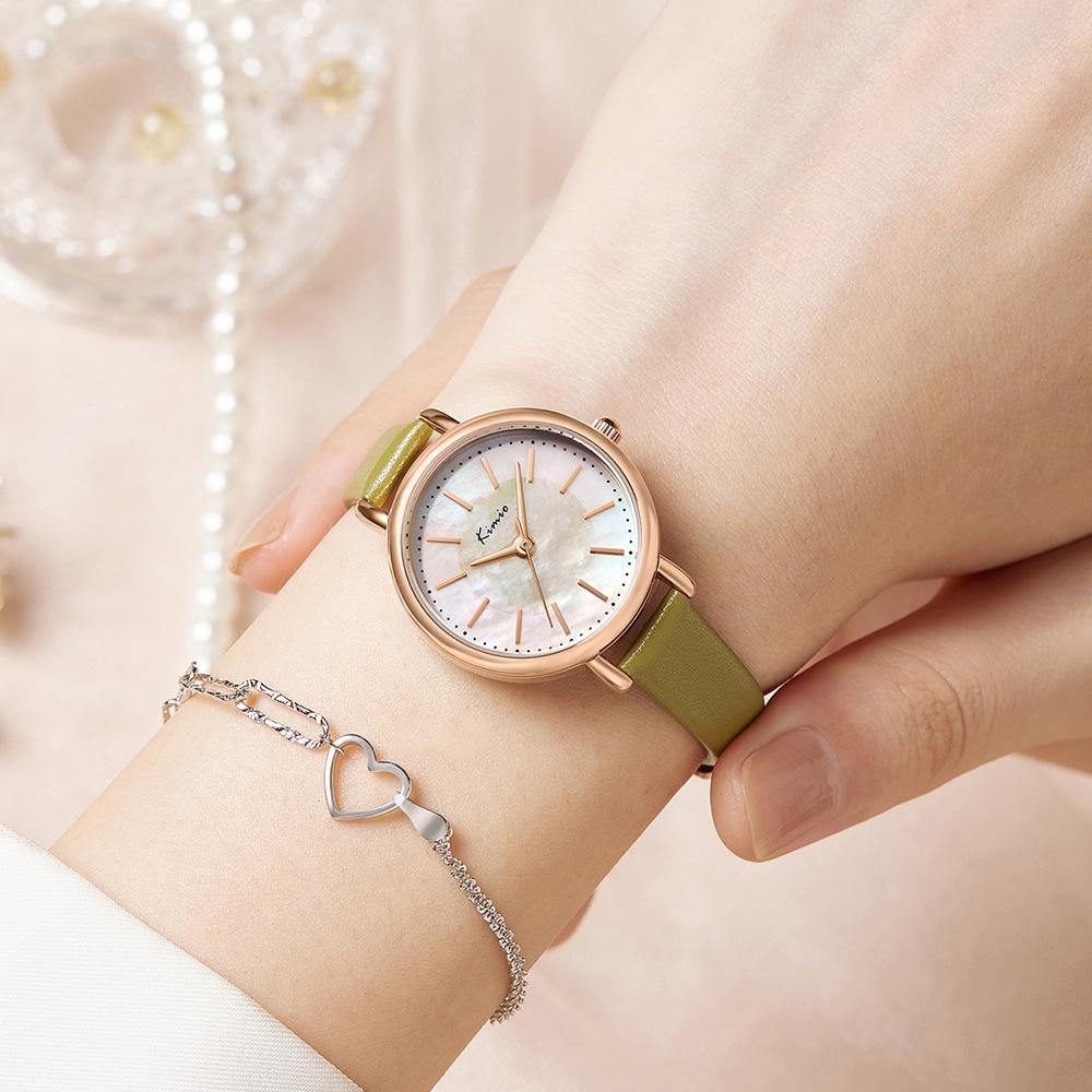 Damenuhr Neuer Stil Schlichte Mode Wasserdicht Student Lässig Atmosphärischer Trend Ins Damenuhr